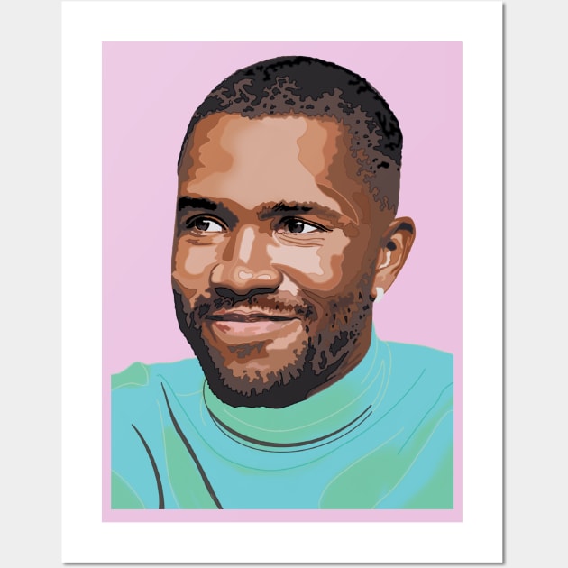 Frank Ocean Original Fan Art Wall Art by HAPHEART.COM